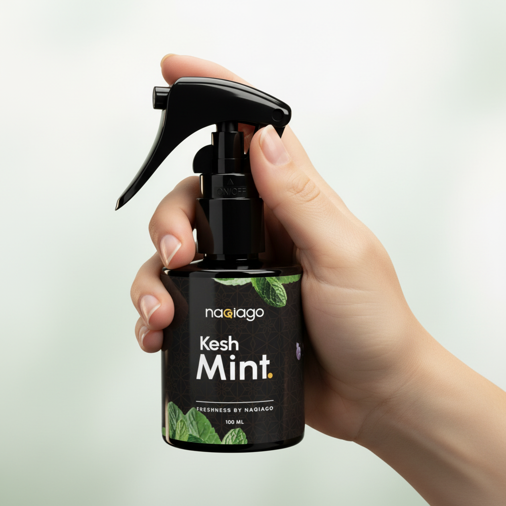 Flacon parfum voiture Kech Mint – spray menthe fraîche pour habitacle